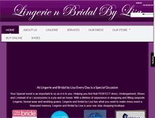 Tablet Screenshot of bridalbylisa.com